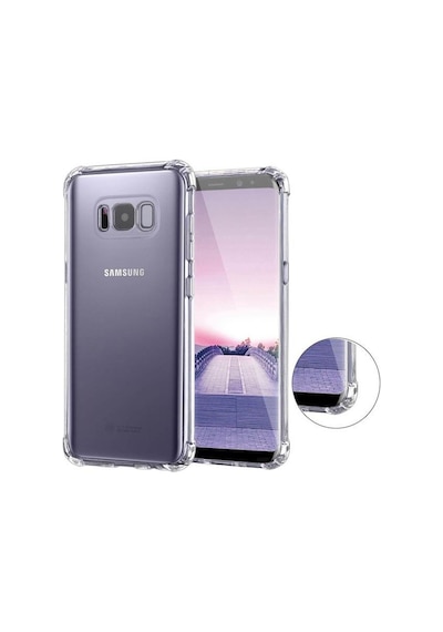 Samsung Galaxy S8 Plus Uyumlu Kapak Şeffaf Airbag Köşe Korumalı Antishock Silikon Kılıf
