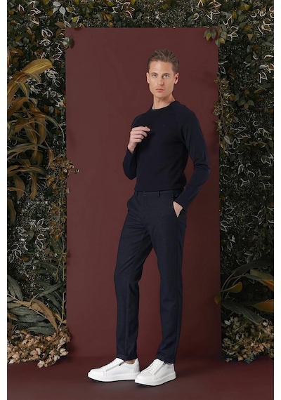 Efor P 1141 Slim Fit Lacivert Klasik Pantolon Lacivert