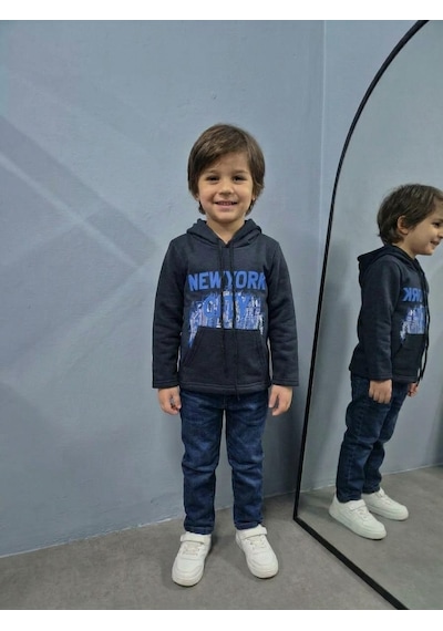 Güneş Kids Çocuk Sweatshirt Koyu Lacivert