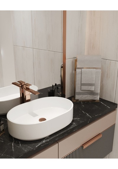 Aju Havluluk Tezgah Üzeri Kağıt Havluluk Ev Banyo Dekorasyonu Paslanmaz Metal Montaj Gerektirmez Gold Gold
