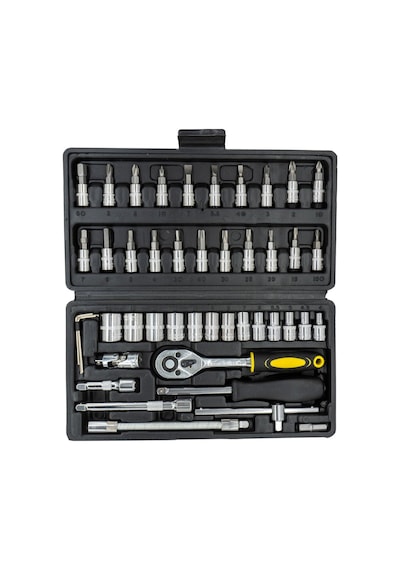5587 1/4 Bits Uçlu Mini Lokma Anahtar Takımı 46 Parça