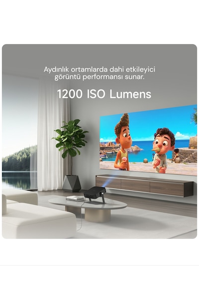 OBE X7D Ultra Google TV Destekli 4K 1200 ISO Otomatik Odaklı Akıllı Projeksiyon Cihazı