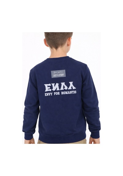 İrem Çocuk Giyim Erkek Çocuk Envy Yazılı Önü Sırtı Yazı Desenli Lacivert Renk Sweatshirt Lacivert İrem Çocuk Giyim Erkek Çocuk Envy Yazılı Önü Sırtı Yazı Desenli Lacivert Renk Sweatshirt Lacivert