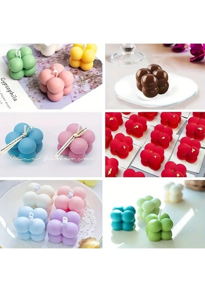 Bubble Mum Silikon Kalıbı 3d Mini Çoklu Bubble Kalıbı Bakeware 15 Li