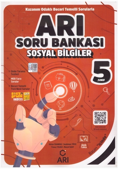 Arı Yayınları 5. Sınıf Sosyal Bilgiler Soru Bankası 2024