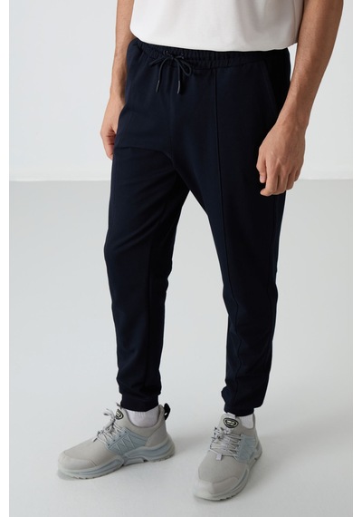 Tommy Life Lacivert Pamuklu Yumuşak Dokulu Comfort Fit Nakışlı Erkek Jogger - 82123 Lacivert