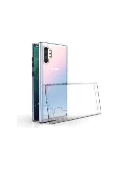 Samsung Uyumlu Galaxy Note 10 Plus Kilif Seffaf Silikon Hibrit Case 372296964