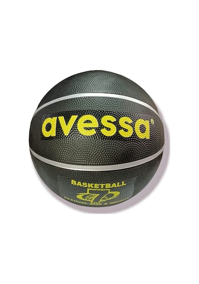 Avessa Kauçuk Basketbol Topu, 7 No, Yetişkin, 530 Gr, Siyah, Brc-7s