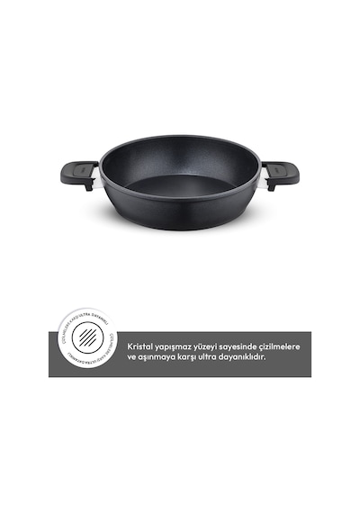Emsan Diamente Karnıyarık Tenceresi 24 Cm Siyah