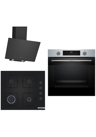 Bosch HUA717BR0T - POP6C6P31O - DWK64PJ60T Siyah 3 Lü Ankastre Set 694