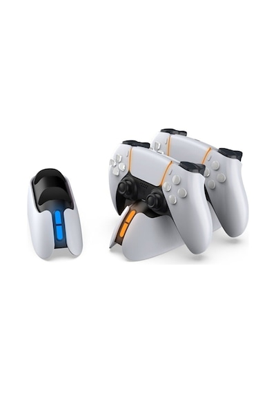P5-5103 Led Işıklı Ikili Ps5 Joystick Kol Şarj Stand