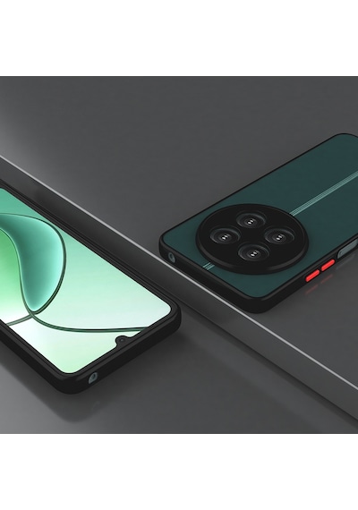 Realme 12 Lite Kılıf Sade Mat Görünümlü Vulcan Silikon Kapak Siyah