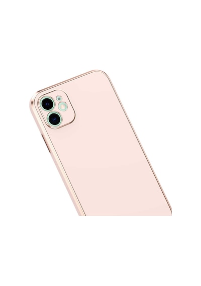 More Tr Apple Uyumlu iPhone 12 Uyumlu Mtr Bark Kılıf-rose Gold