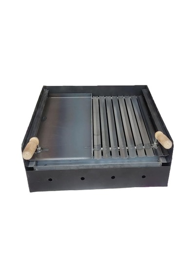 40x50 Cm Barbekü Taş Ocak Taş Şömine Bims Barbekü İçine Kızaklı Izgara Kül Çekmeceli Izgara