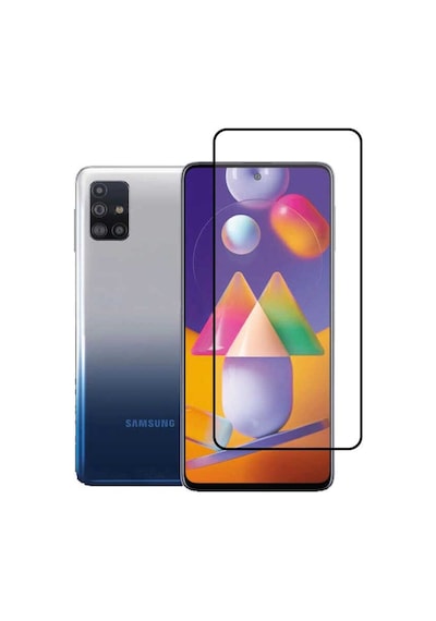 Nourthkiingdom Galaxy M31s Uyumlu Kenarları Kırılmaya Dayanıklı Cam Ekran Koruyucu