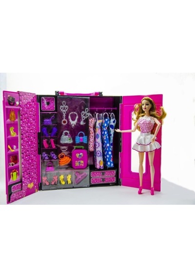 Beauty Oyuncak Barbie Bebekli Gardrop