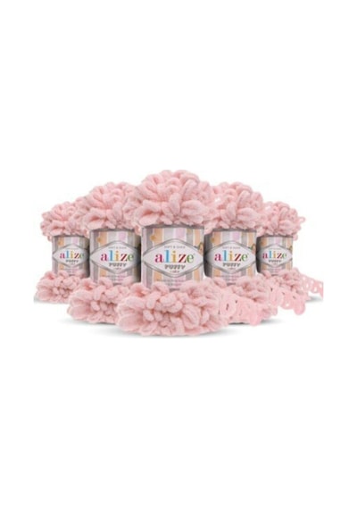 90x90 Bebek Battaniyesi İçin 6 Adet Puffy Pembe 161