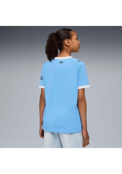 5.11 Puma Unisex Çocuk Mcfc Home Jersey Replica Jr Forma Team Light Blue-puma White 9-10 Yaş 077