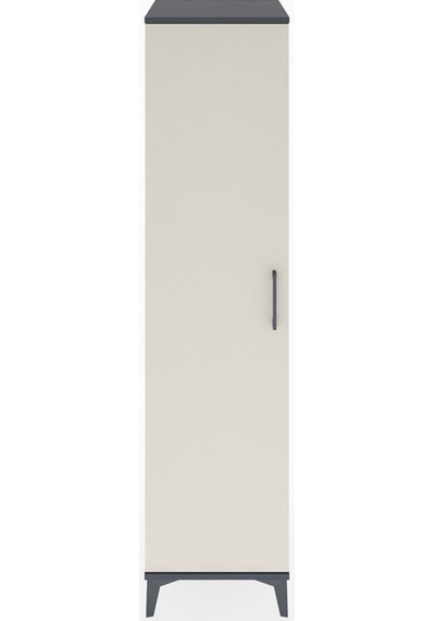 Hyperion Dolap 2 Raflı Tek Kapaklı Tek Askılı 44x44x182 Antra... Antrasit