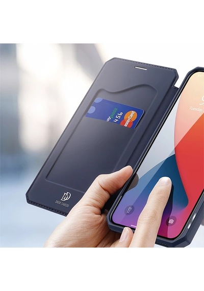 Dux Ducis Apple     Uyumlu iPhone 12 Mini Kılıf Mıkantıslı Kapaklı Flip Cover Kılıf Skin X Series Flip Case- 5775