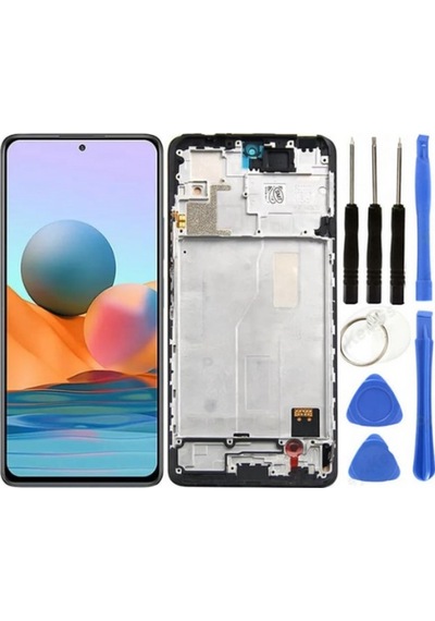 Xiaomi Redmi Note 10 Pro Uyumlu Çıtalı Lcd Ekran Dokunmatik + Tamir Seti