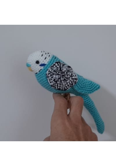 Amigurumi Kuş Muhabbet Kuşu Turkuaz Bebek Oyuncakları