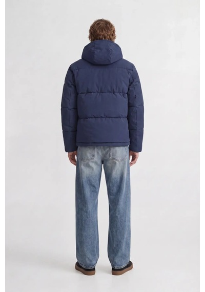 Jack & Jones Erkek Jjgalaxy Kapüşonlu Şişme Mont 12303930 Lacivert