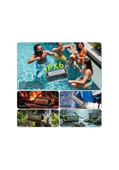 Bluetooth Hoparlör, 90w Maksimum Dış Mekan Hoparlörü, 50w Derin Baslı Kablosuz Taşınabilir Hoparlör, Büyük Boombox Sesi, Ipx6 Su Geçirmez, 40h, Eq, Çift Eşleştirme, Subwoofer 2, Tf