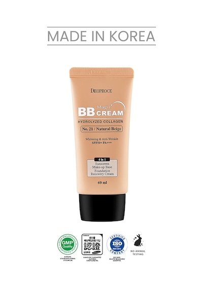 Deoproce Deniz Kolajeni İçeren Yoğun Kapatıcı BB Krem Spf50+ Pa+++ No:21 Magic BB Cream 60 ML
