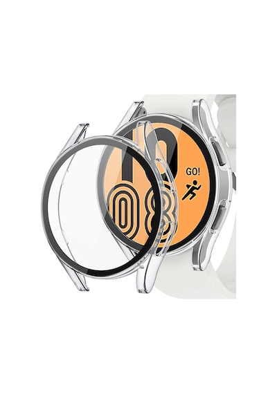 Samsung Galaxy Uyumlu Watch 4 Seri 44Mm Ekran Ve Kasa Koruyucu Sert Pc