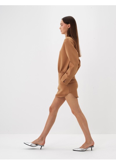 Xint Camel Oversize Pamuklu Elbise 286228