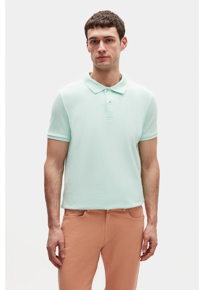 D's Damat Ds Damat Regular Fit Mint %100 Pamuklu Uzun Ömürlü Kıvrılmaz Polo Yaka Nakışlı T-shirt 4hc14ort51000 Mint