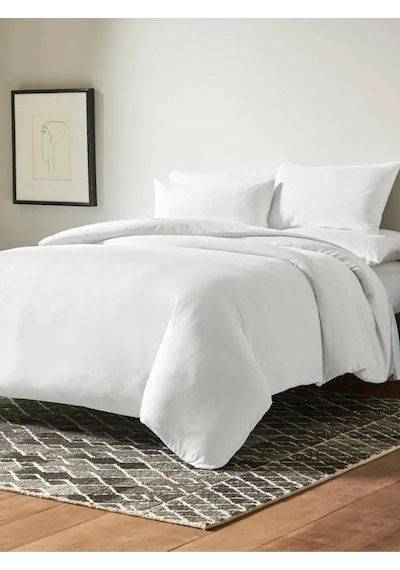 Mulberry Beyaz Lastikli Nevresim Takımı Çift Kişilik 200x220 Beyaz