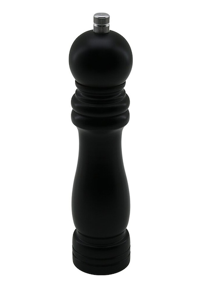 Lunaev Siyah Ahşap Büyük Çap: 4.5 Cm - Uzunluk: 19.5 Cm Tuz - Baharat Öğütücü Açık Ahşap
