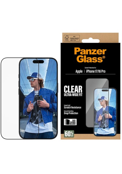 Panzerglass Apple Uyumlu iPhone 17 Uwf Şeffaf Cam Ekran Koruyucu Hizalama Aparatlı
