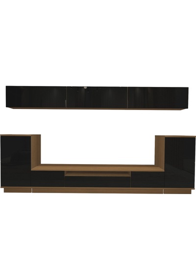 Decoraktiv Trendstyle 9s Mdf Tv Ünitesi Tv Sehpası Ceviz - Siyah