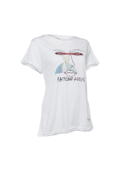 Biggdesign Faces Fashionaddict Kadın T-Shirt