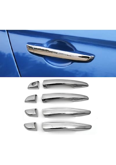 Citroen C3 Hb 2017 Ve Üzeri Krom Kapı Kolu 4 Kapı P.çelik