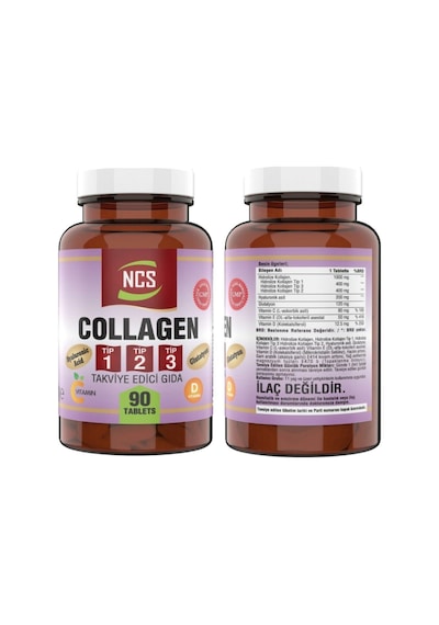 Kollajen Tip 1-2-3 90 Tablet & Shark Cartilage 120 Tablet