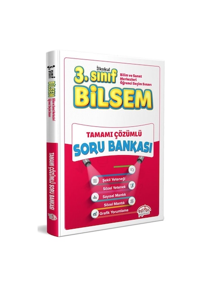 Editör Yayınları 3. Sınıf Bilsem Hazırlık Kitapları Seti 4 Lü Set