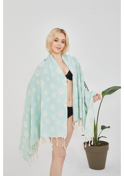Cottoviva Organik Pati Desenli Peştamal, Havlu, Hamam,