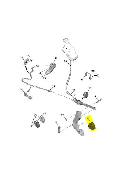 Citroen Ds4 Gaz Pedal Lastik 2011-2015 213028 1.6 Vtı