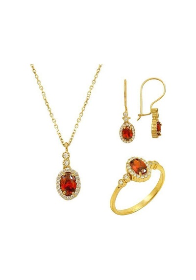 Mini Garnet Set 6,57 Gram 14 Ayar Altın