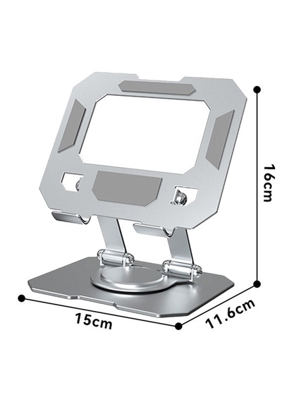 360 Dönebilen Katlanabilir Metal Tablet Standı Telefon Ve Tablet Uyumlu Masaüstü Tutucu