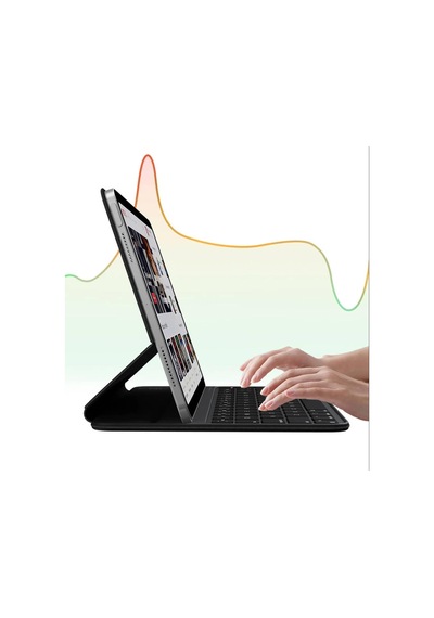 Apple iPad Uyumlu  Air 11 Inç M2/m3 2022/2025 Uyumlu Case Magic Keyboard Folio Utra Slim Klavyeli Kılıfı