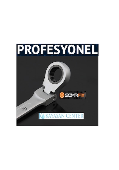 Somafix Mafsallı Cırcır Kombine Anahtar 19Mm