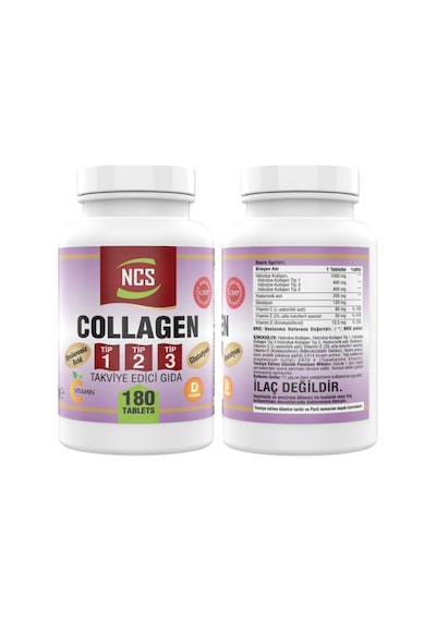 Kollajen Tip 1-2-3 180 Tablet Shark Cartilage 120 Tablet