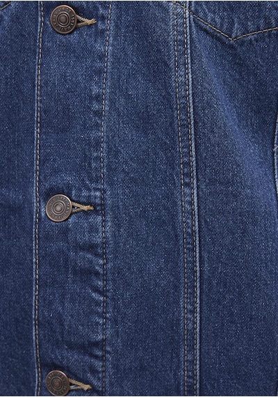 Mavi - Drake 90'lar Puslu Koyu Mavi Jean Ceket 010143-87939 Lacivert