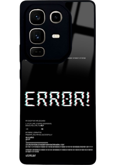 İnfinix Note 50 Pro Error Tasarımlı Glossy Telefon Kılıfı Çok Renkli