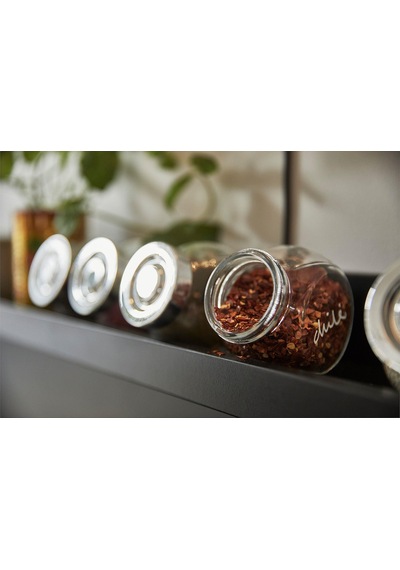 4 Adet Baharat Kavanozu Meridyendukkan Cam-gümüş Kapak 15 Cl Cam Kavanoz